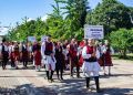 Блестящо представяне на танцьорите в ,, Хоро край поморийския бряг" - НЧ 15 септември 1903-1909г. - Разлог